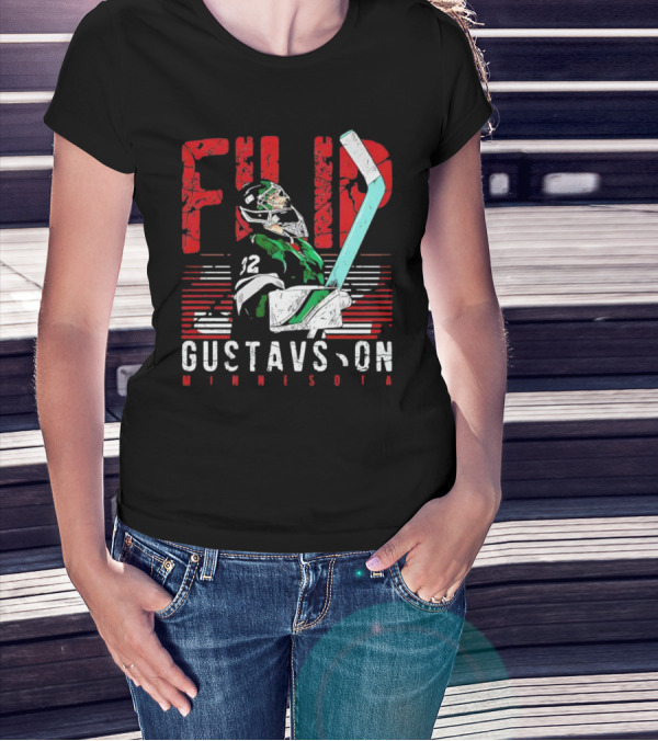 Filip Gustavsson Minnesota Vintage Hockey Player NHL Wild T-Shirt