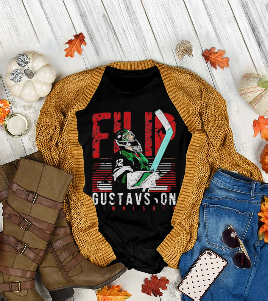 Filip Gustavsson Minnesota Vintage Hockey Player NHL Wild T-Shirt