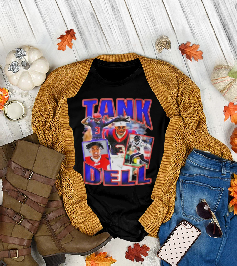 Tank Dell Football Triple Threat Texans Player Highlights T-Shirt
