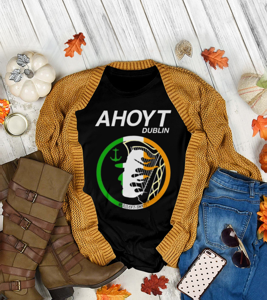 AHOYT Dublin Anchor Emblem Irish Tricolor T-Shirt