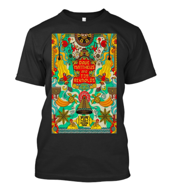 Dave Matthews And Tim Reynolds Moon Palace January 23 2025 Riviera Maya Event Psychedelic T-Shirt