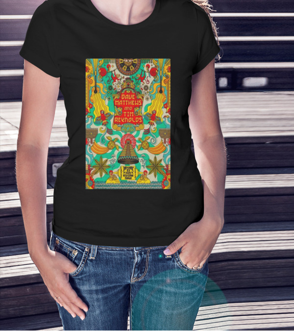 Dave Matthews And Tim Reynolds Moon Palace January 23 2025 Riviera Maya Event Psychedelic T-Shirt