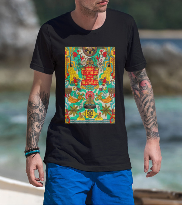 Dave Matthews And Tim Reynolds Moon Palace January 23 2025 Riviera Maya Event Psychedelic T-Shirt