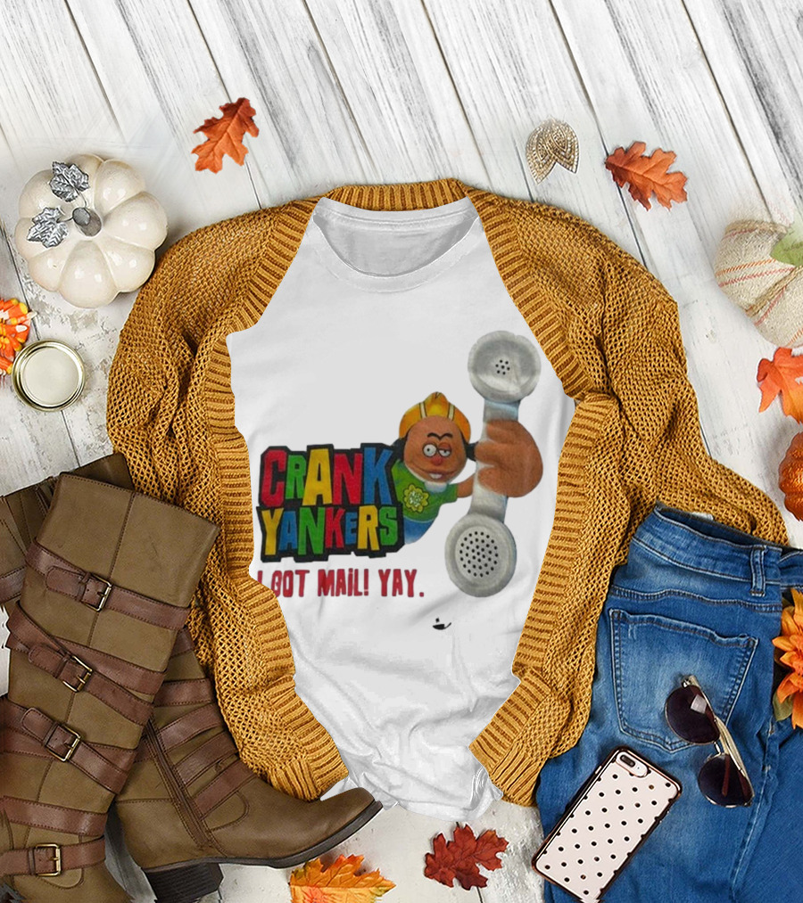 Crank Yankers I Got Mail Yay Character with Telephone Receiver T-Shirt