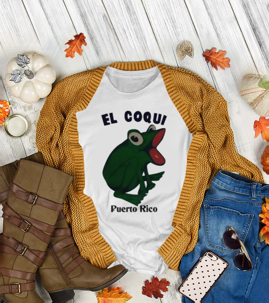 Dios Bunny El Coqui Puerto Rico Frog T-Shirt