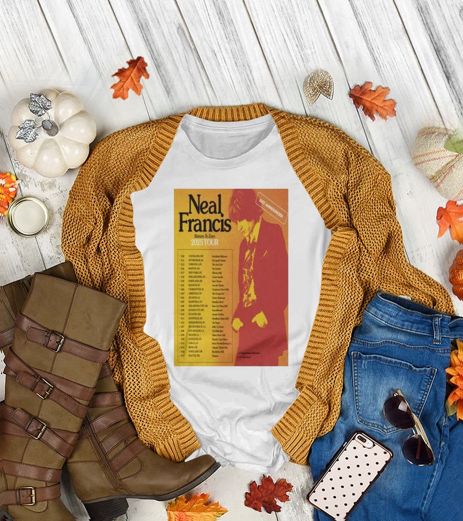 Neal Francis Return To Zero 2025 Tour Just Announced T-Shirt
