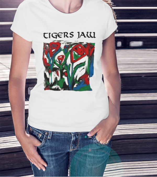 Tigers Jaw Lovesong Abstract Floral T-Shirt