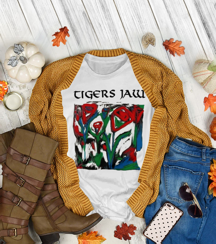 Tigers Jaw Lovesong Abstract Floral T-Shirt