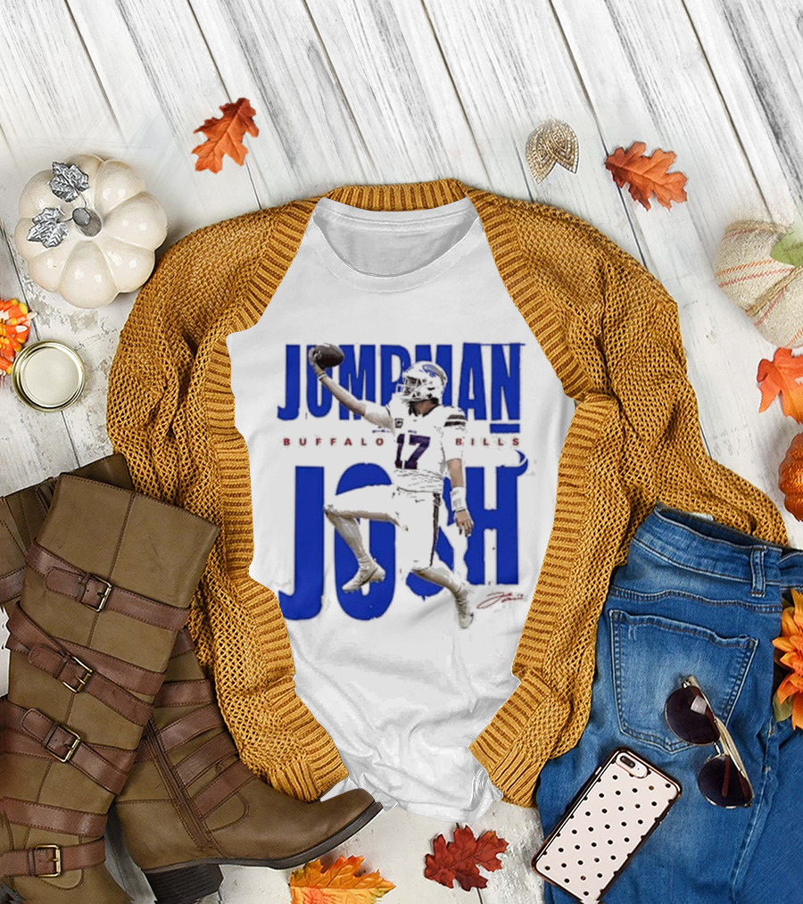 JUMPMAN JOSH BUFFALO BILLS 17 Signature T-Shirt
