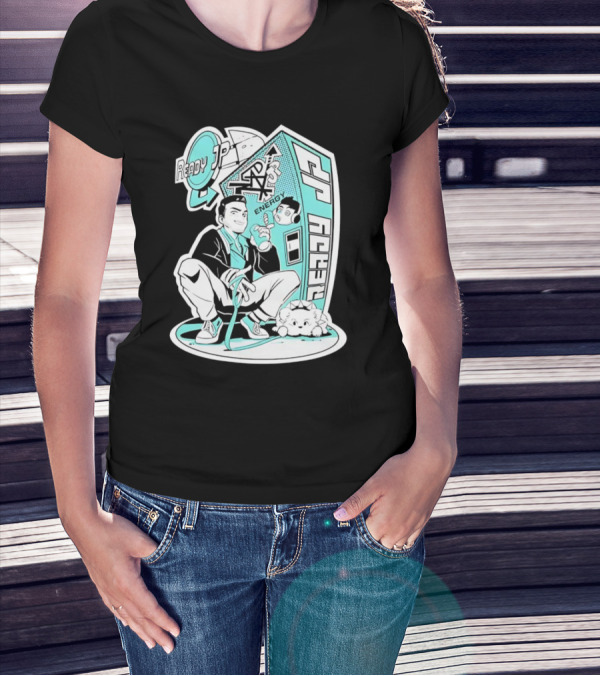 Ready JP Energy Machine Retro Style Oponok T-Shirt