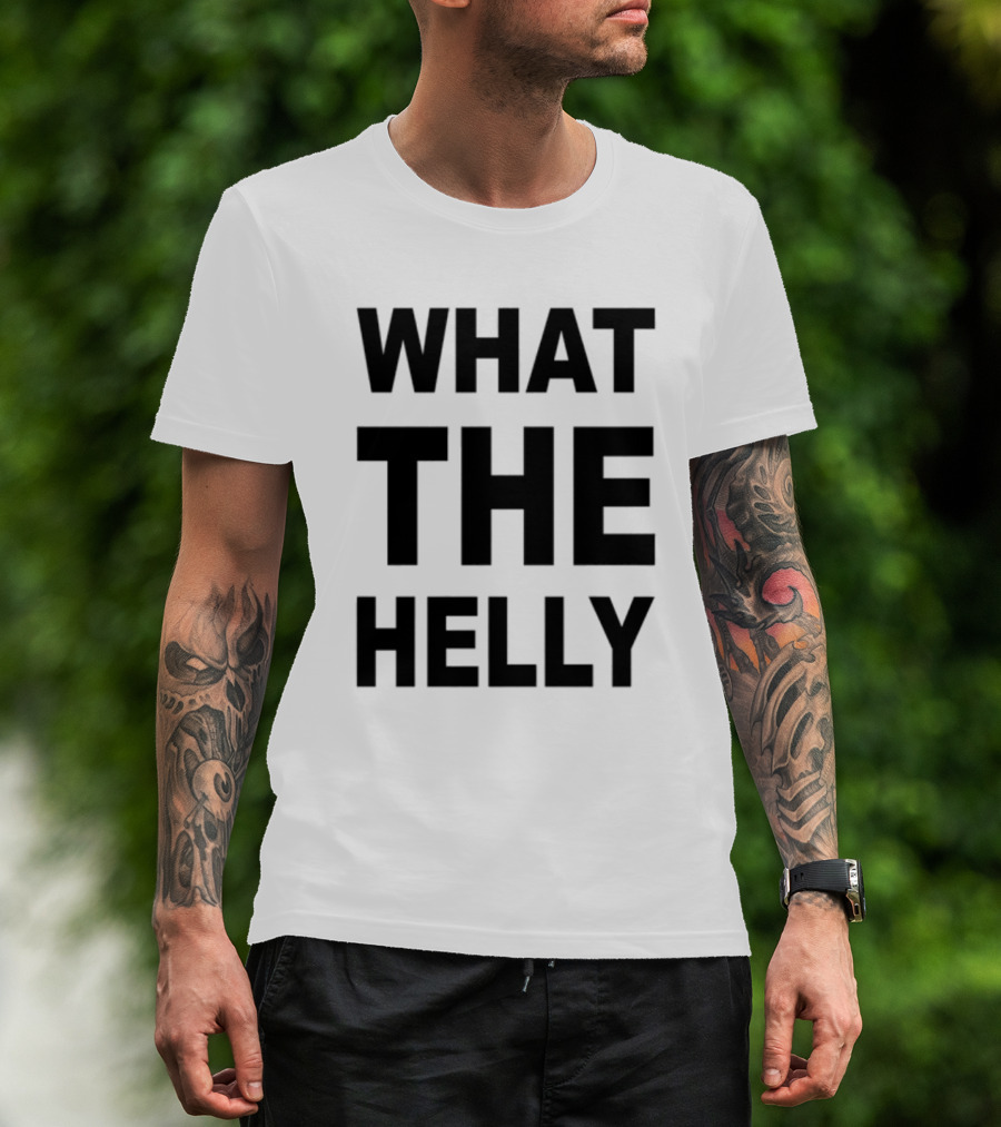 1 800 Wthelly Hotline Humor Statement Phone Graphic T-Shirt