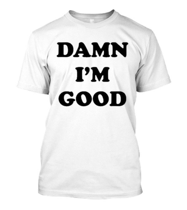 "Ac Damn I’m Good But He Was Better 2 Retro Style Gaming Font" T-Shirt