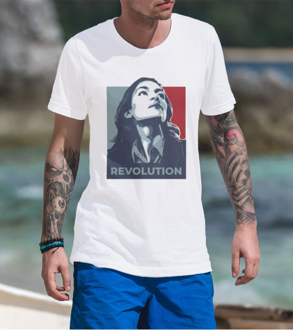 Alexandria Ocasio-Cortez AOC Revolution Inspiration T-Shirt