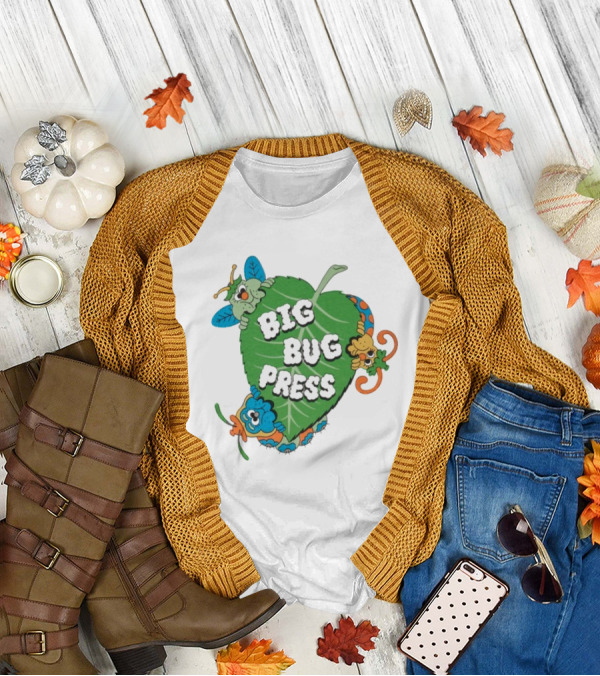 Big Bug Press Leafy Lunchtime Cute Cartoon Characters T-Shirt