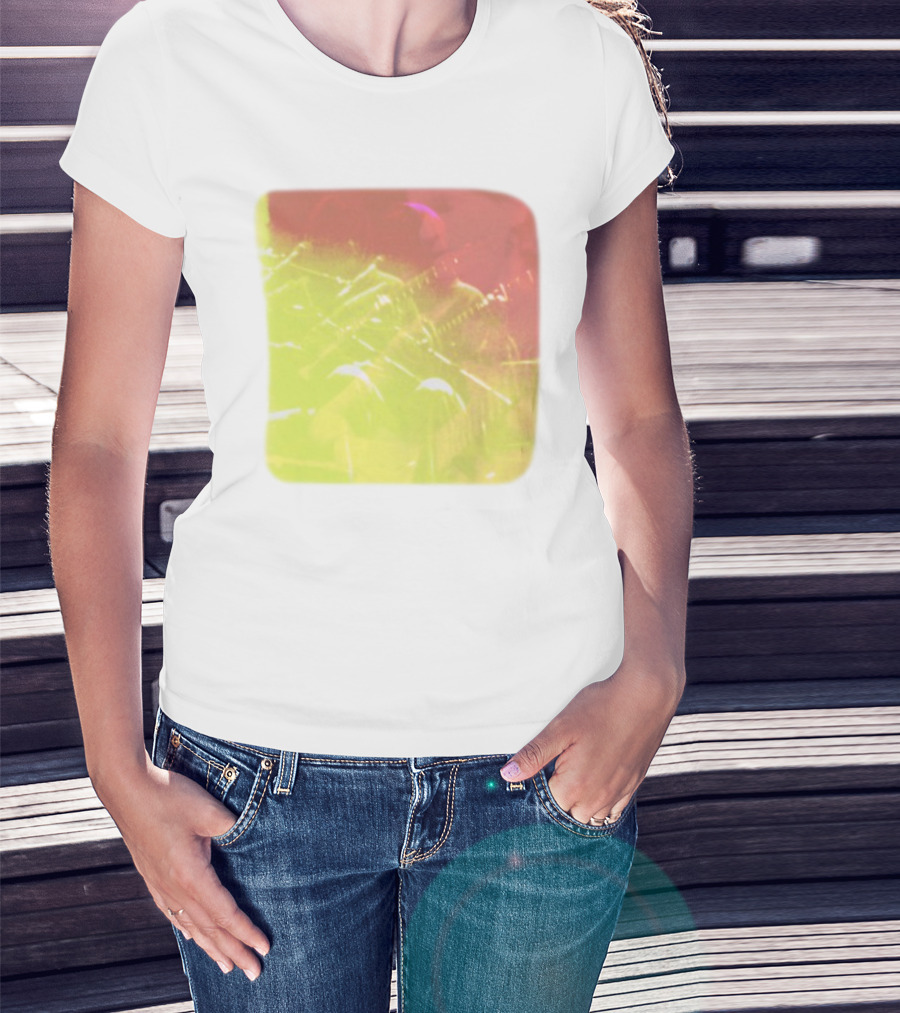 Big Thief Live At Revolution Hal Multicolored Guitar Overlay T-Shirt