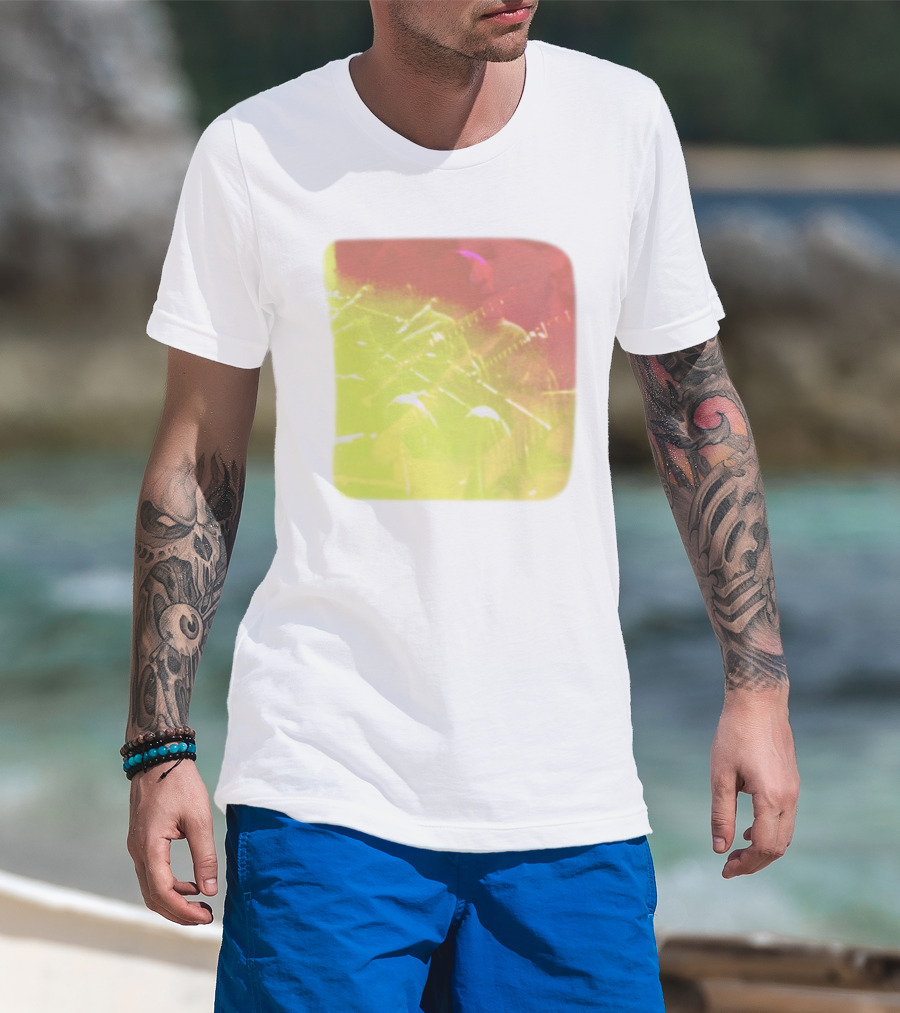 Big Thief Live At Revolution Hal Multicolored Guitar Overlay T-Shirt