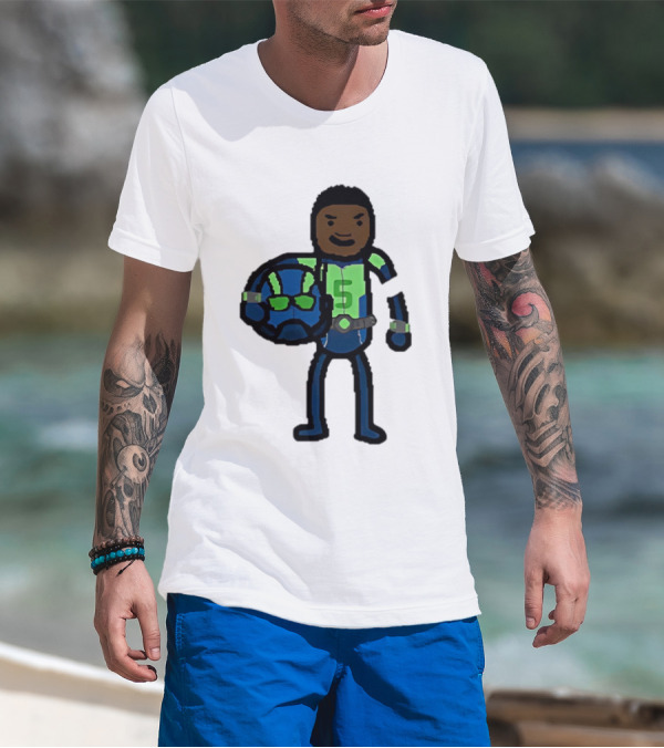 "Anthony Edwards No.5 Cartoon Ant-Man Style Minnesota Timberwolves" T-Shirt