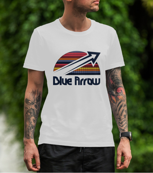 Blue Arrow Denver Nuggets Skyline 2025 T-Shirt
