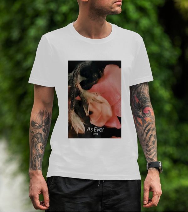 As Ever Jams 02 Pink Floral Close-Up T-Shirt