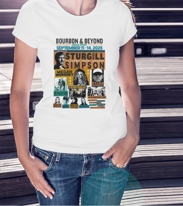 Bourbon & Beyond 2025 Louisville Kentucky Sturgill Simpson Megan Moroney Flatland Cavalry September 11-14 Country Stars T-Shirt