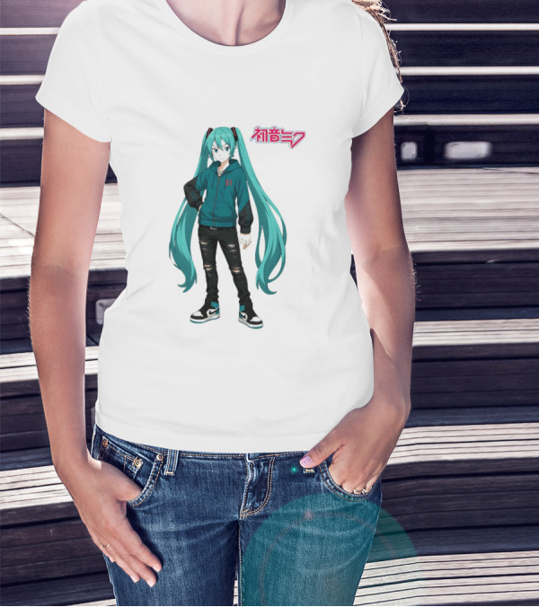 初音ミク Atlanta Miku Character T-Shirt