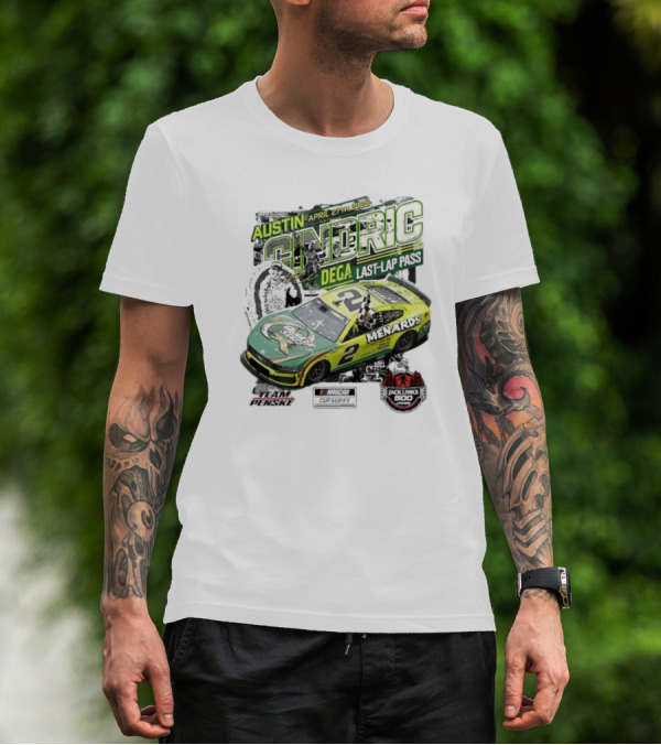 Austin Cindric April 27th Dega Last-Lap Pass Menards 2 Jack Link's 500 Nascar Cup Series T-Shirt
