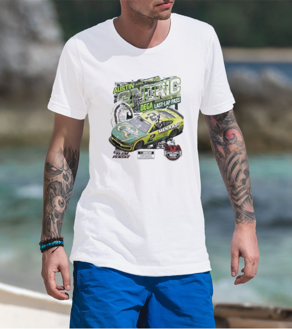 Austin Cindric April 27th Dega Last-Lap Pass Menards 2 Jack Link's 500 Nascar Cup Series T-Shirt