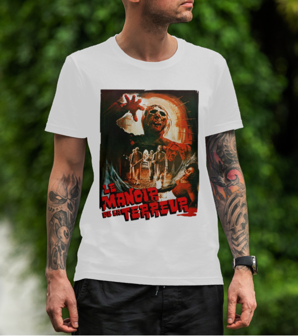 Le Manoir De La Terreur Horror Art T-Shirt