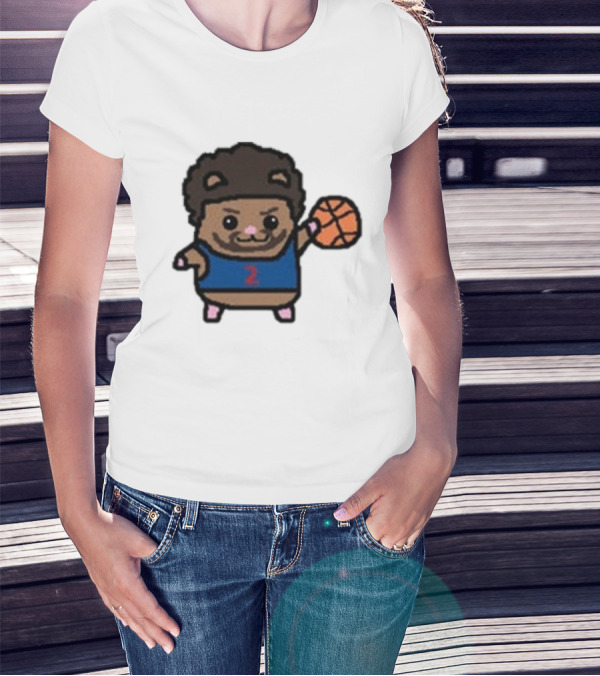 Cade Cunninghamster Basketball Cartoon Character Sportswear T-Shirt