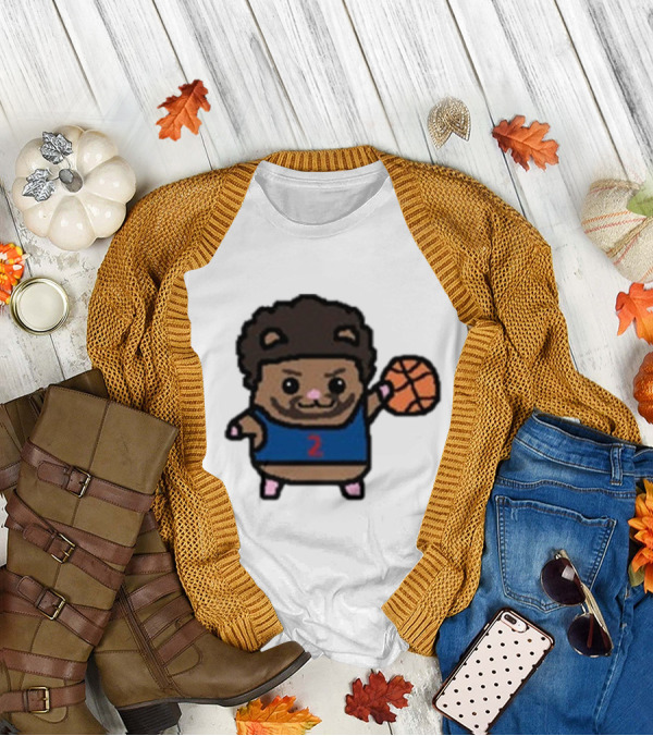 Cade Cunninghamster Basketball Cartoon Character Sportswear T-Shirt