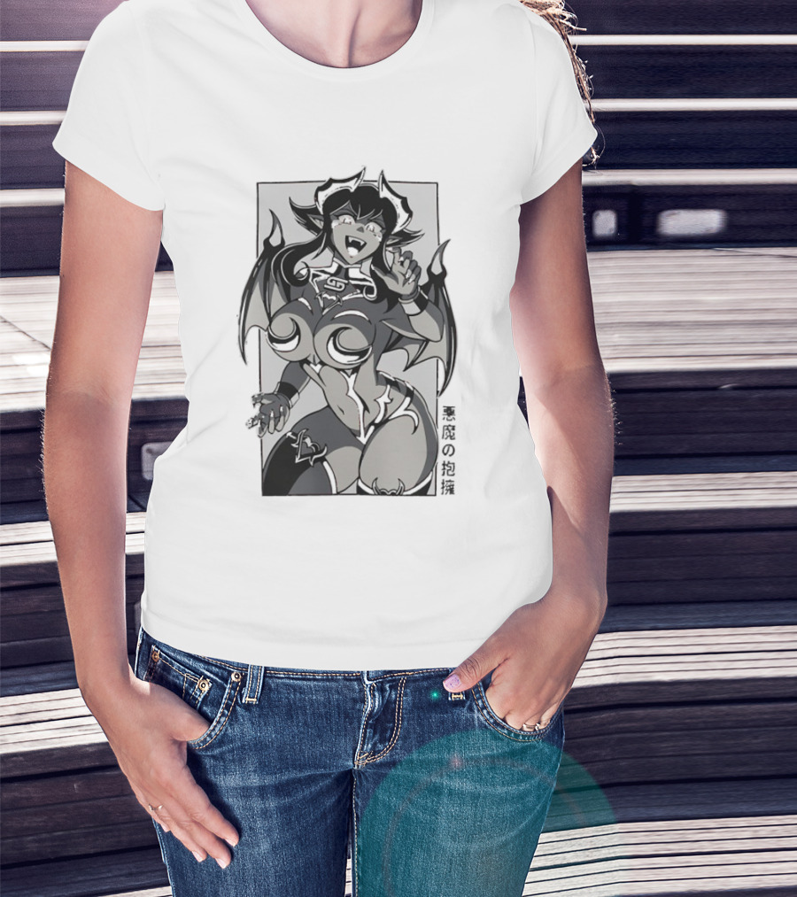 Demonic Embrace Waifu 黒竜の抱擁 T-Shirt
