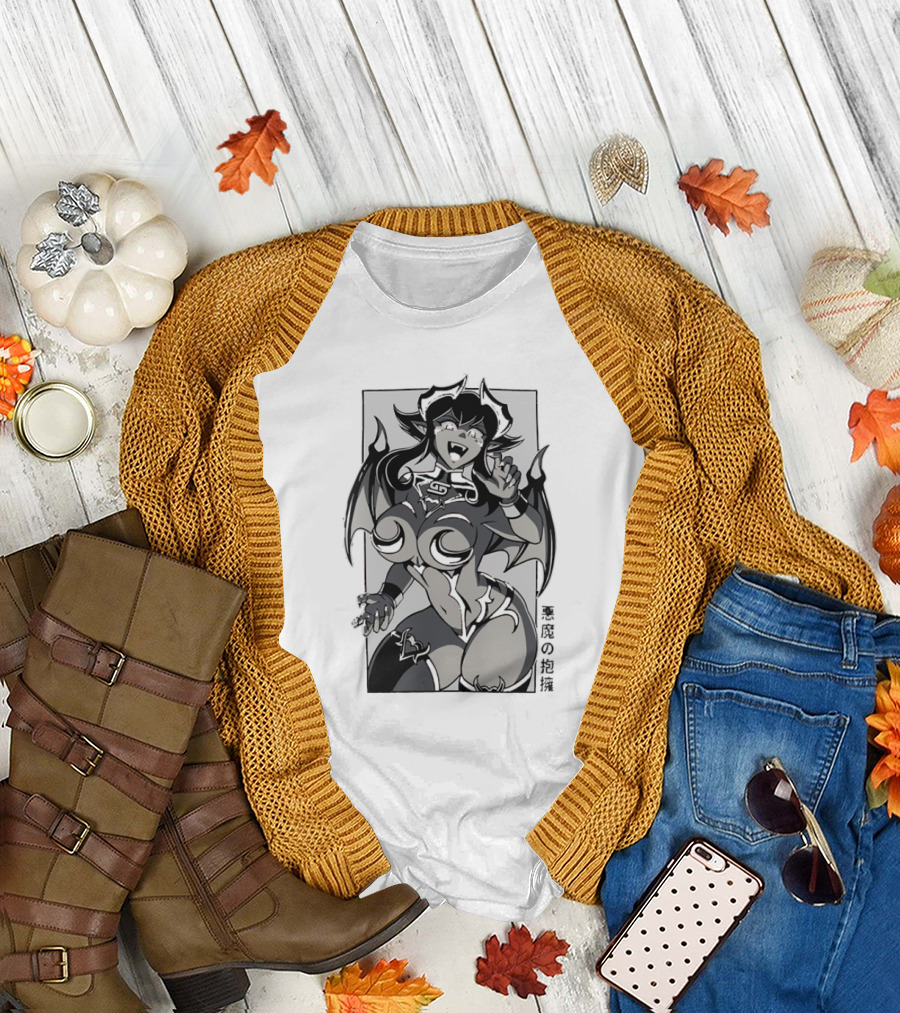 Demonic Embrace Waifu 黒竜の抱擁 T-Shirt