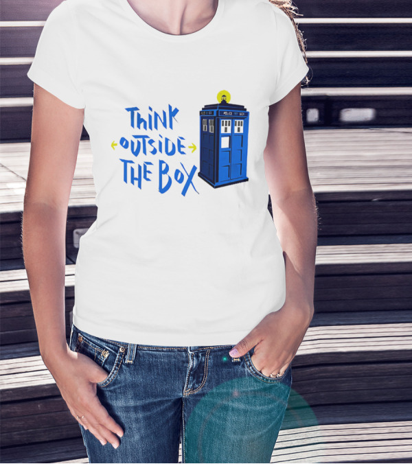 Think Outside The Box Doctor Who Tardis T-Shirt
