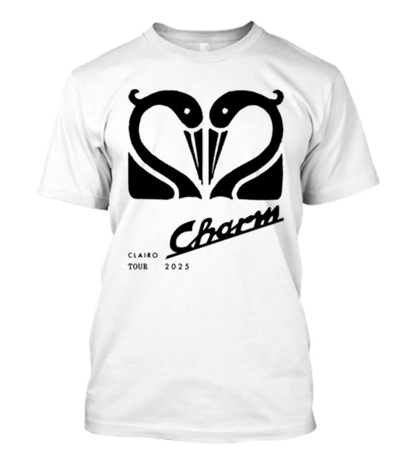 Clairo Charm Swan Europe Tour 2023 Vintage Style Graphic T-Shirt