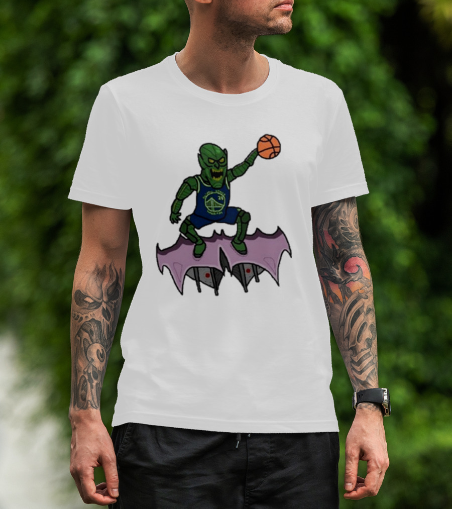 Golden State Warriors Draymond Green Goblin Basketball Crossover T-Shirt