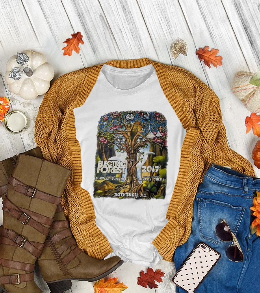 Electric Forest 2017 Tree Art June 22-25 Rothbury MI T-Shirt