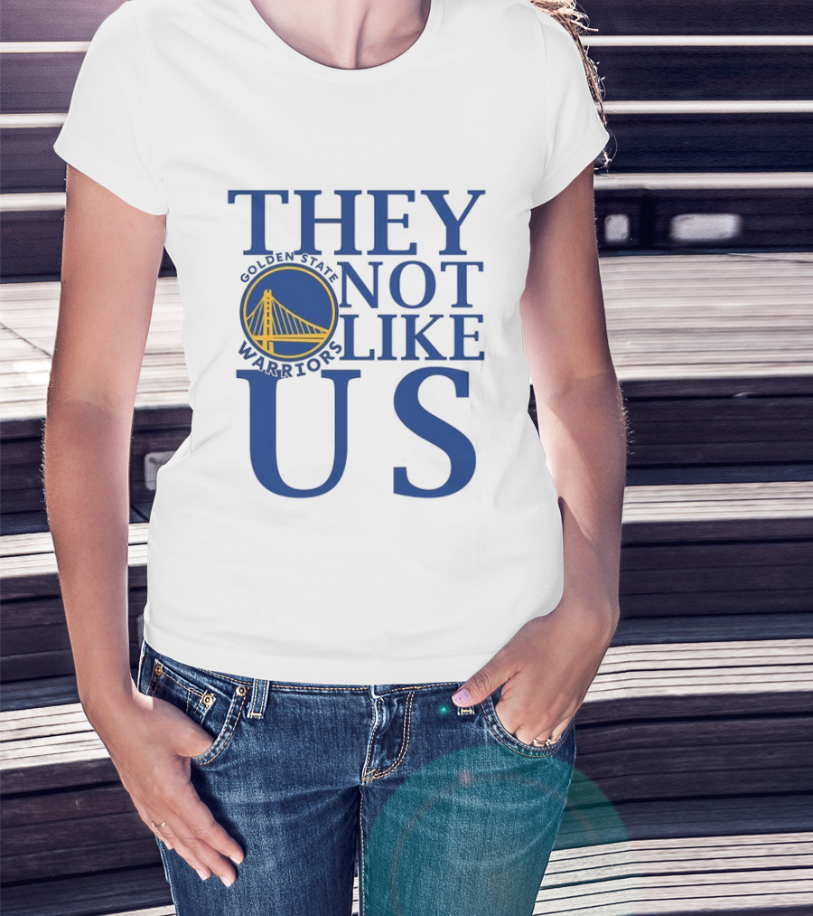 Golden State Warriors They Not Like Us Bay Bridge Icon T-Shirt