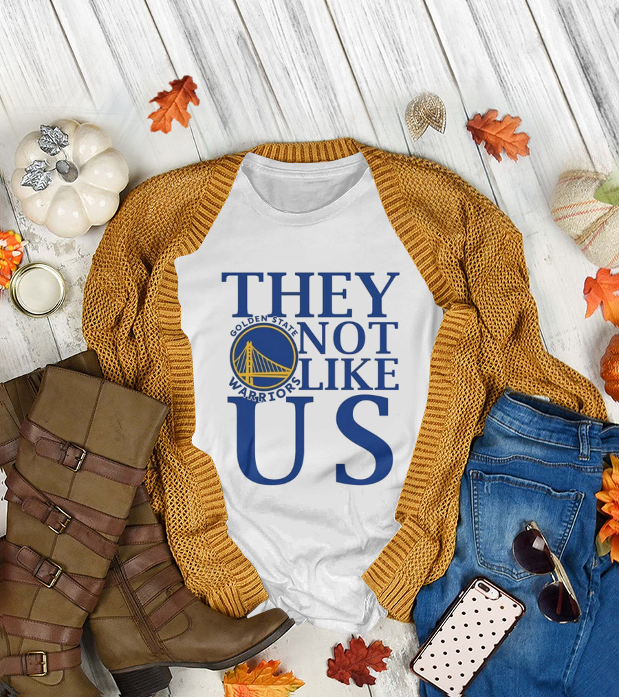 Golden State Warriors They Not Like Us Bay Bridge Icon T-Shirt