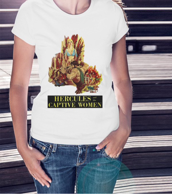 Hercules And The Captive Women Classic Movie Vintage Art T-Shirt