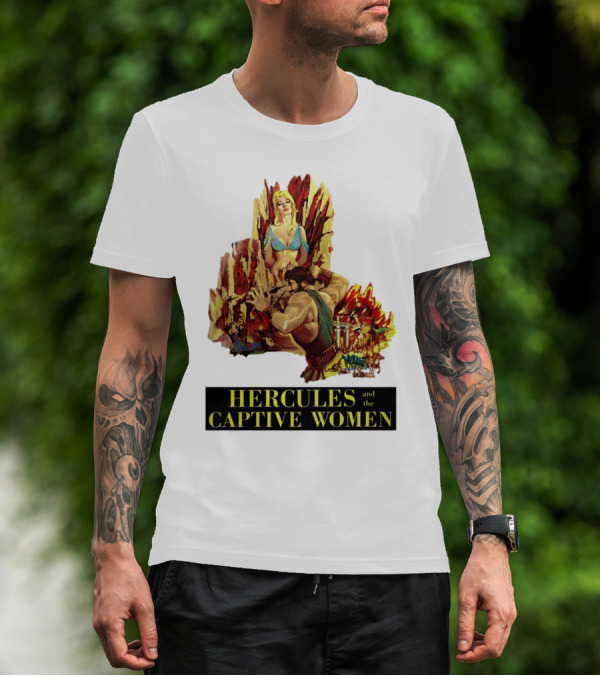Hercules And The Captive Women Classic Movie Vintage Art T-Shirt