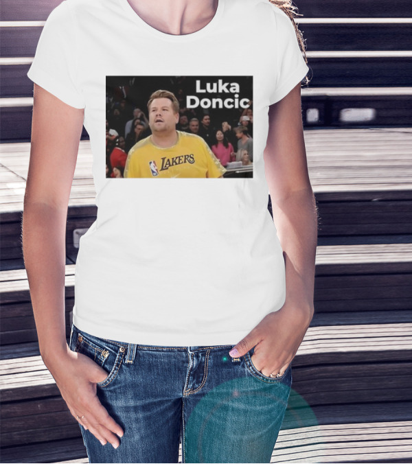 Luka Doncic James Corden Lakers NBA Fan T-Shirt