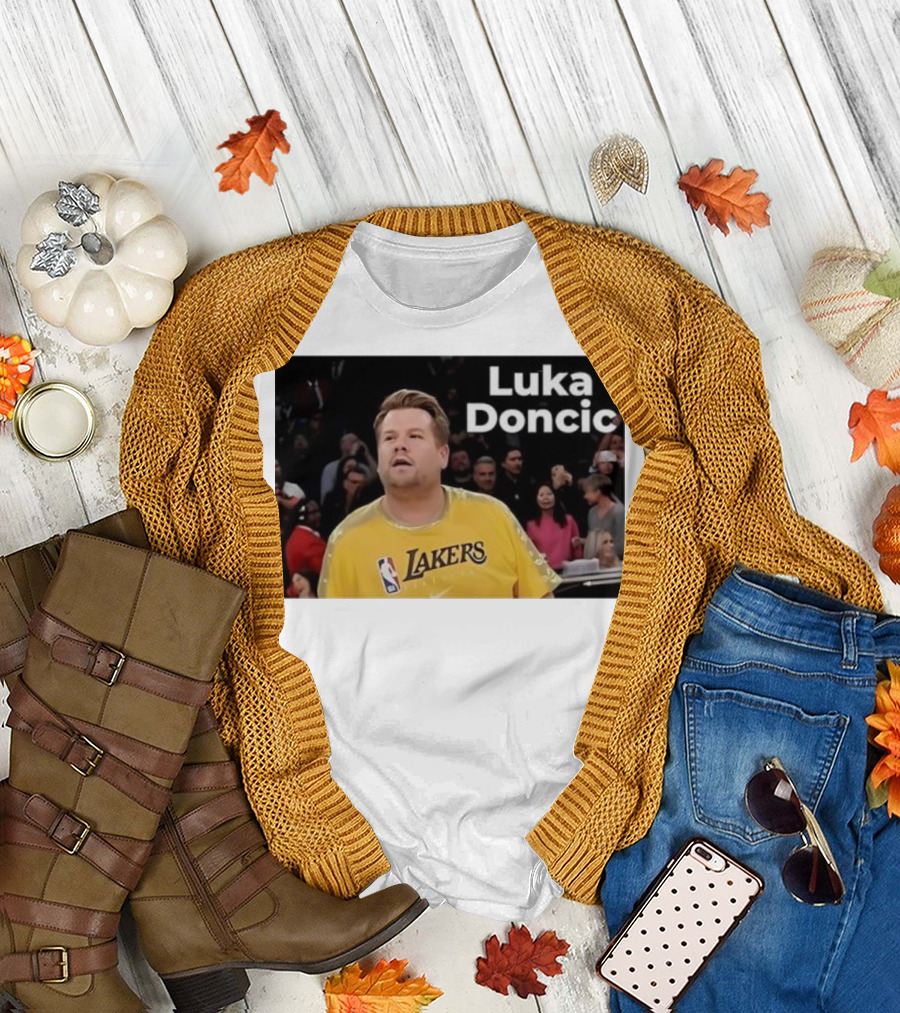 Luka Doncic James Corden Lakers NBA Fan T-Shirt