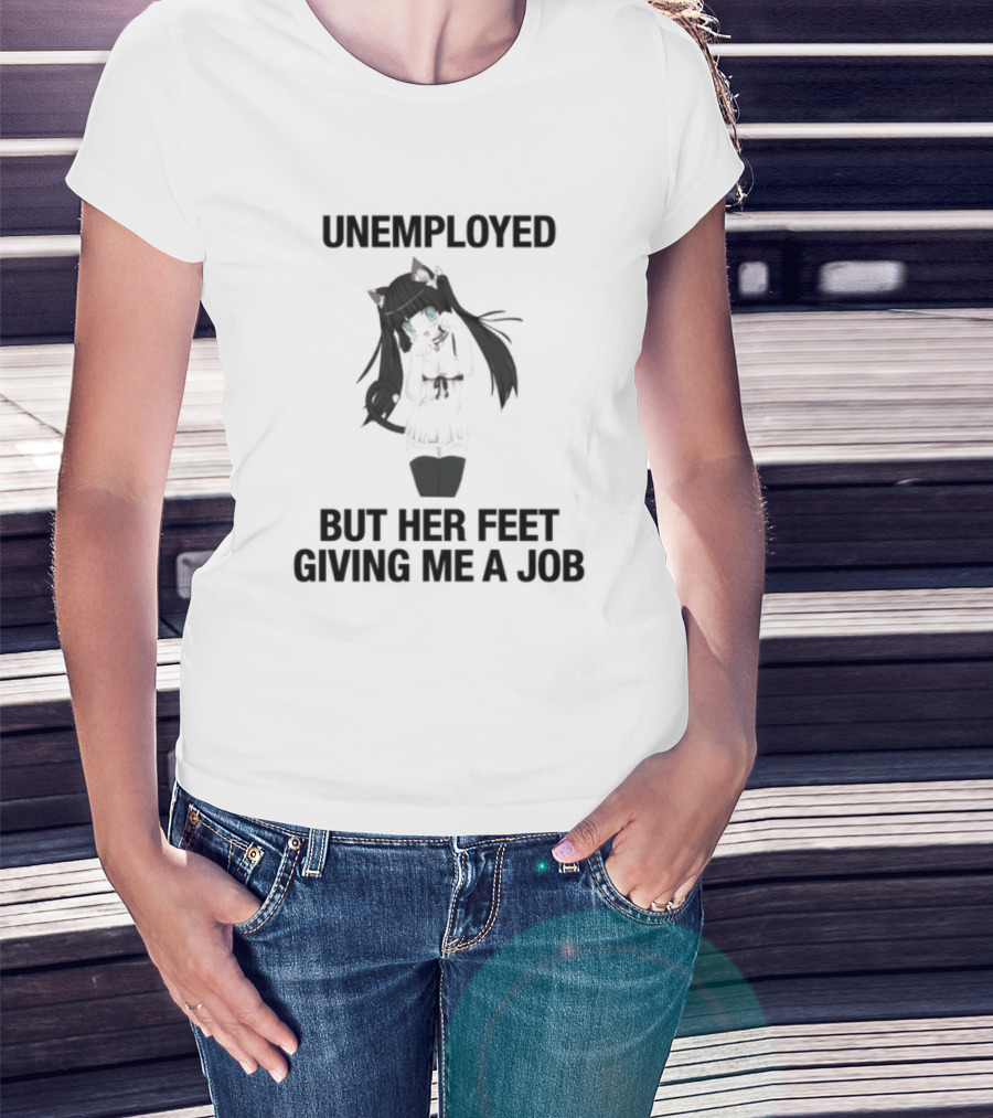 Unemployed But Her Feet Giving Me A Job Lilith's Silhouette T-Shirt