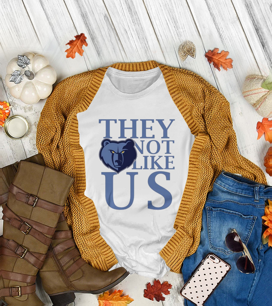 Memphis Grizzlies They Not Like Us Bear Head Emblem T-Shirt