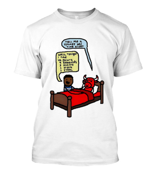 Minnesota Timberwolves Anthony Davis Spooky Bedtime Story 49 Points 9 Rebounds 3 Assists 1 Block 1 Steal T-Shirt
