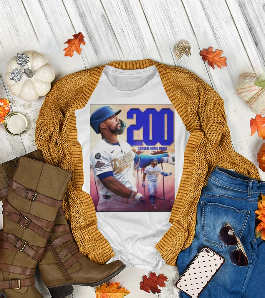 Los Angeles Dodgers Teoscar Hernandez 200 Career Home Runs Celebration T-Shirt