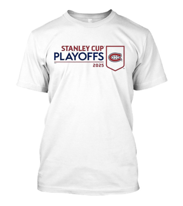 Stanley Cup Playoffs 2025 Montreal Canadiens C Emblem T-Shirt
