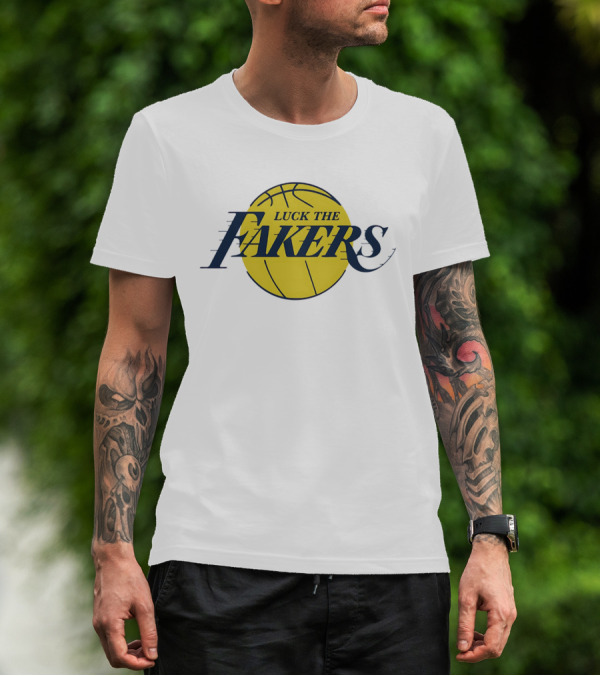 Luck The Fakers Los Angeles Basketball Parody T-Shirt