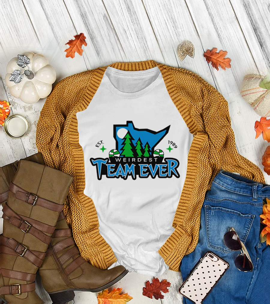 Weirdest Team Ever Forest Trees Established 1989 T-Shirt