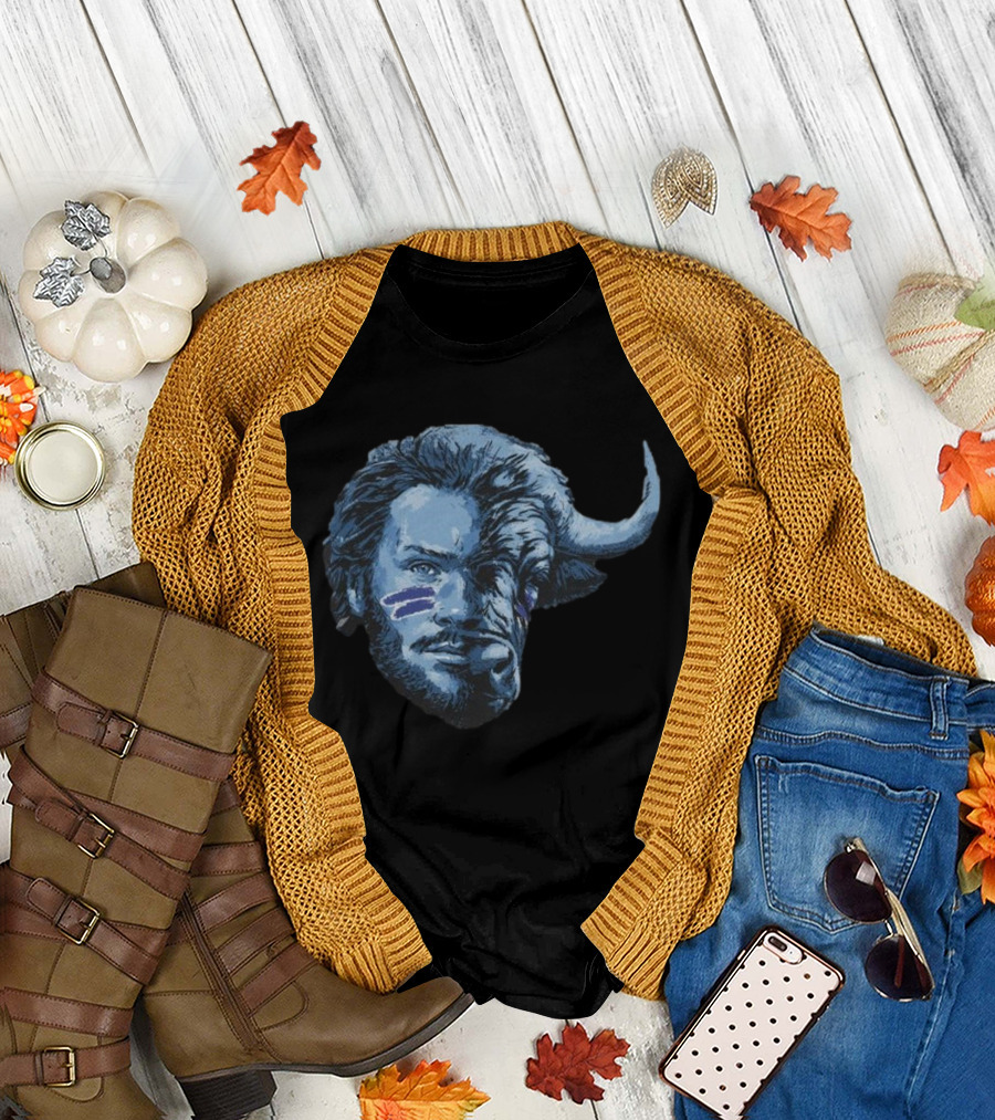 Josh Allen Buffalo Hybrid Face T-Shirt